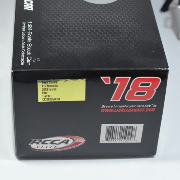 2018 Ryan Blaney Menards / Duracell 1/24 Elite