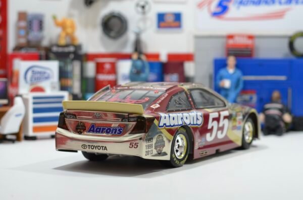 2014 Brian Vickers #55 Aaron's Florida State Champs 1/24 Color Chrome Dual Auto – Image 3