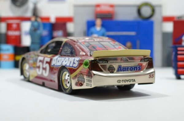 2014 Brian Vickers #55 Aaron's Florida State Champs 1/24 Color Chrome Dual Auto – Image 6