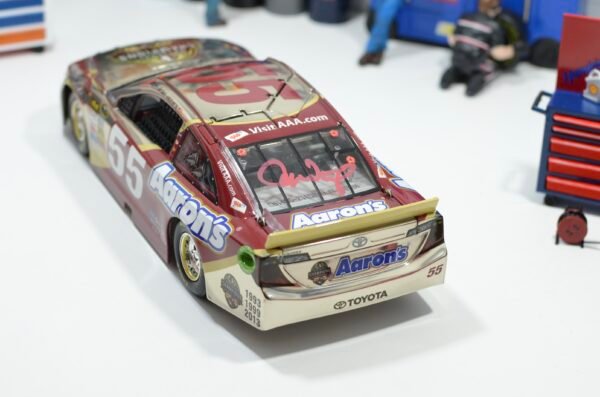 2014 Brian Vickers #55 Aaron's Florida State Champs 1/24 Color Chrome Dual Auto – Image 7