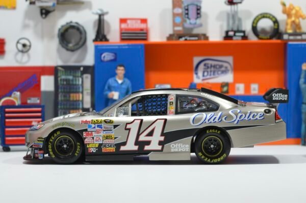 2009 Tony Stewart #14 Office Depot 1/24 Brushed Metal – Image 6