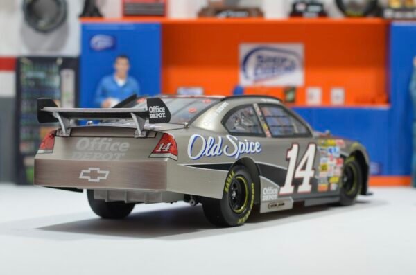 2009 Tony Stewart #14 Office Depot 1/24 Brushed Metal – Image 4