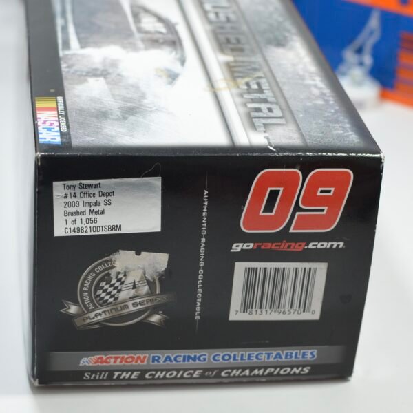 2009 Tony Stewart #14 Office Depot 1/24 Brushed Metal – Image 2