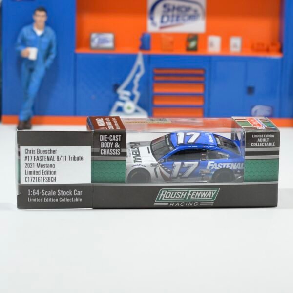 2021 Chris Buescher #17 FASTENAL 9/11 Tribute 1/64 Diecast Chassis