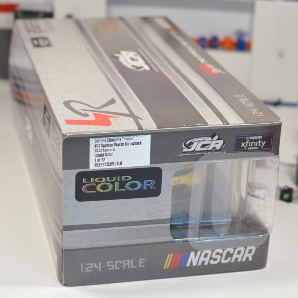 2022 Jeremy Clements #51 Spartan Waste Throwback 1/24 Liquid Color – Image 2