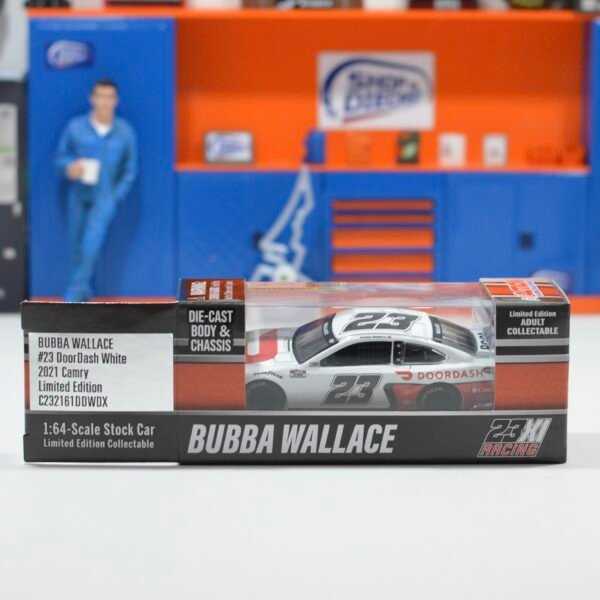 2021 BUBBA WALLACE #23 DoorDash White 1/64 Diecast Chassis