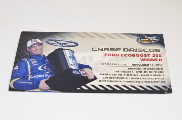 2017 Chase Briscoe #29 Cooper Standard Homestead Win 1/24 – Image 4