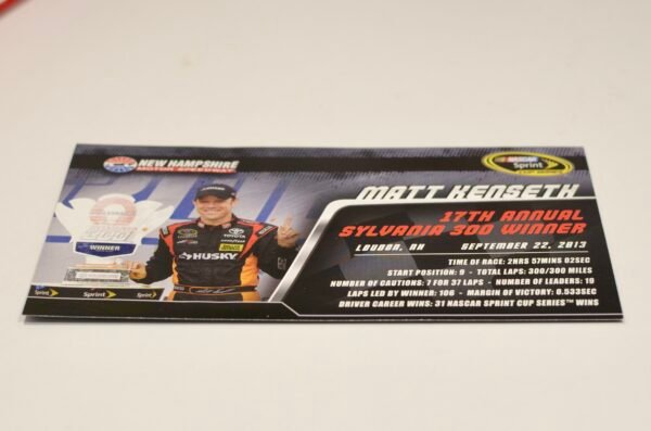 2013 Matt Kenseth #20 Husky Tools 500th Start New Hampshire Win 1/24 – Image 4