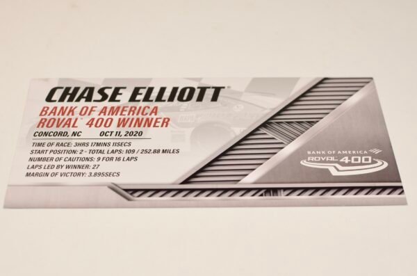 2020 CHASE ELLIOTT #9 Napa Charlotte Win 1/24 Elite RAW – Image 4