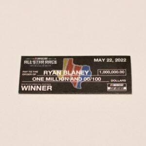 2022 Chèque « All Star Race » Ryan Blaney