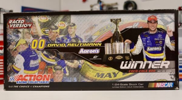 2009 David Reutimann #00 Aaron's Lowe's Win 1/24 Autographed – Image 3