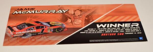 2010 JAMIE MCMURRAY #1 Bass Pro/Tracker Boats Daytona 500 Win 1/24 ARC – Image 4
