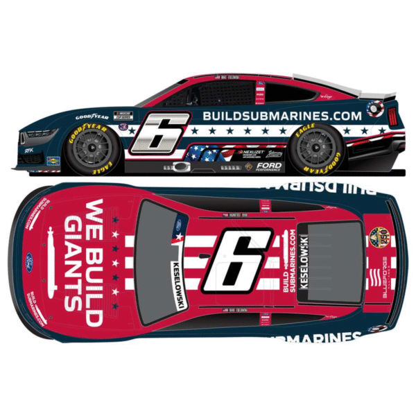** Précommande ** 2025 Brad Keselowski #6 Buildsubmarines.com Salutes