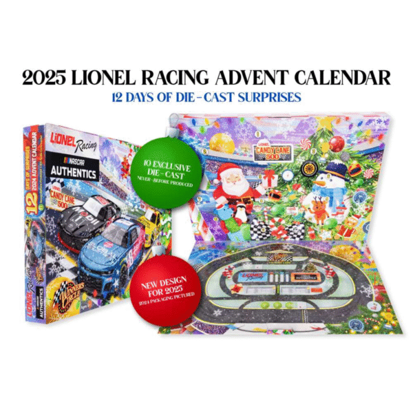 ** Précommande ** 2025 Calendrier de l’Avent Lionel Racing avec 12 miniatures 1/64