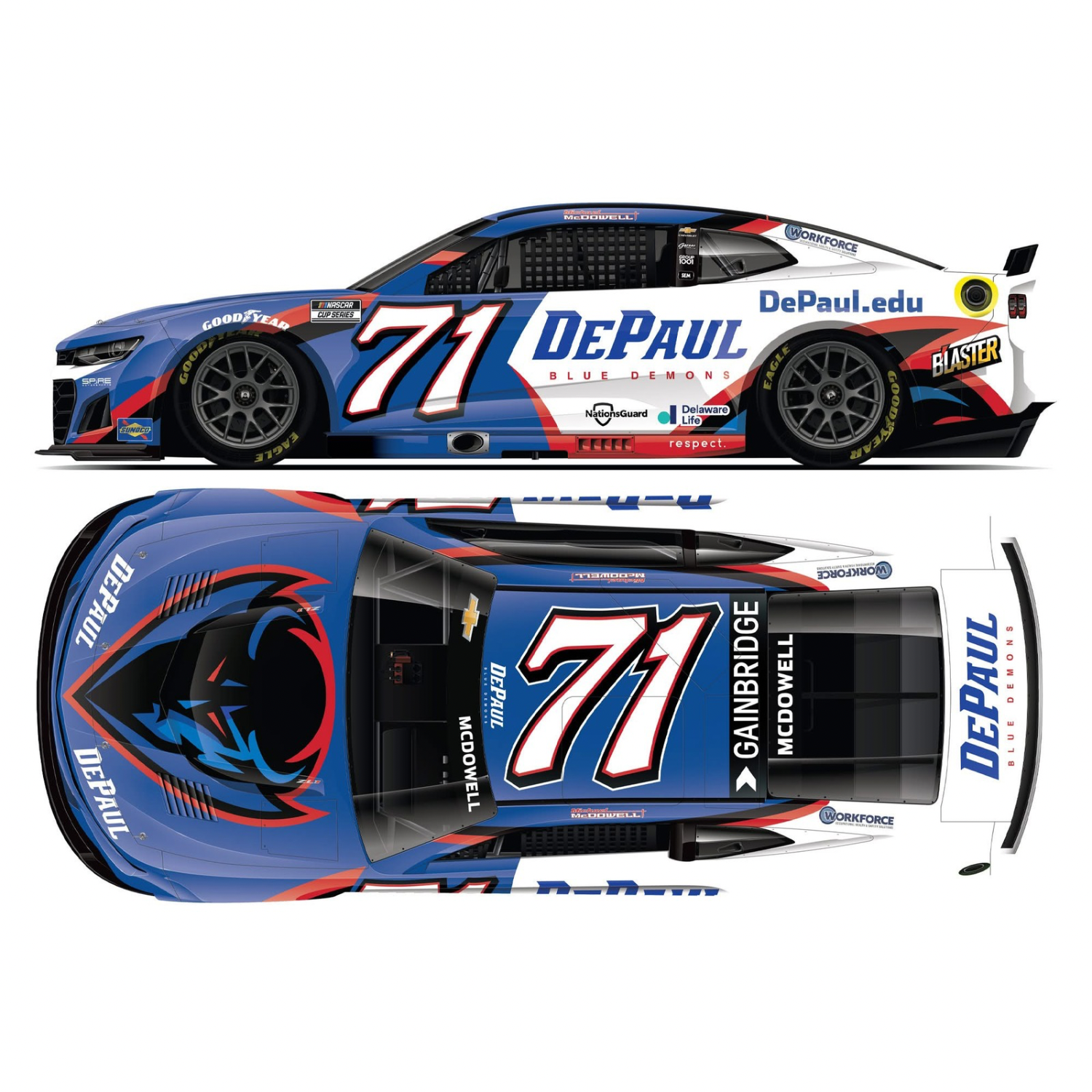 ** Précommande ** 2025 Michael McDowell #71 DePaul University
