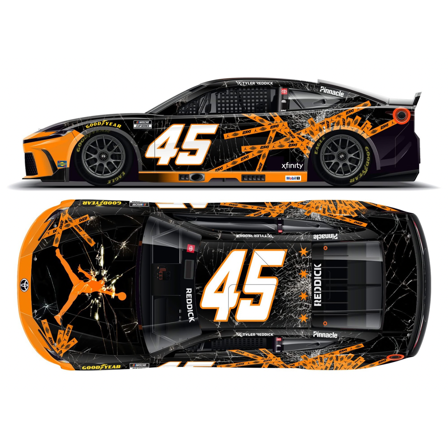 ** Précommande ** 2025 Tyler Reddick #45 Jordan Brand Chicago