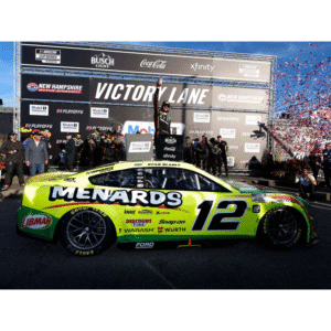 ** Précommande ** 2025 Ryan Blaney #12 Menards/Libman 21/09/25 New Hampshire Race Win