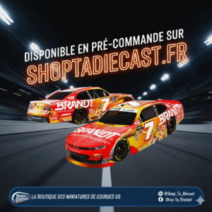 ** Précommande ** 2026 Justin Allgaier #7 Brandt Whiskey