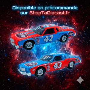 ** Précommande ** 1981 Kyle Petty #43 & Richard Petty #42 Riverside Swap