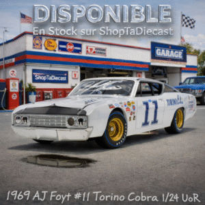 1969 AJ Foyt #11 Torino Cobra 1/24 University Of Racing Autographed