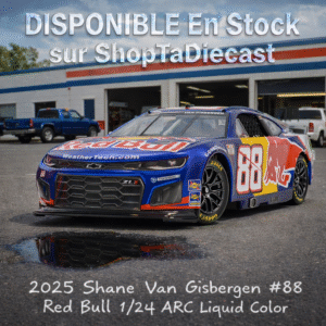 2025 Shane Van Gisbergen #88 Red Bull 1/24 ARC Liquid Color