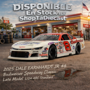 2025 DALE EARNHARDT JR #8 Budweiser Speedway Classic Late Model 1/24 ARC Standard