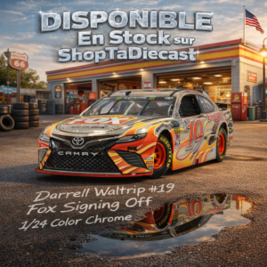 2019 Darrell Waltrip #19 Fox Signing Off 1/24 ARC Color Chrome