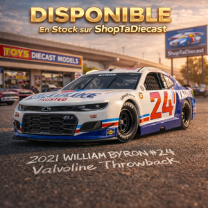 2021 WILLIAM BYRON #24 Valvoline Throwback 1/24 Elite Standard