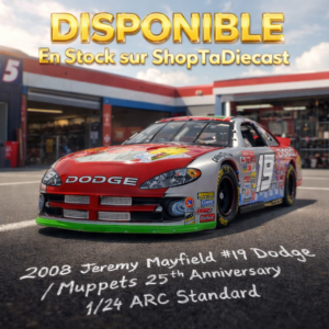 2002 Jeremy Mayfield #19 Dodge / Muppets 25th Anniversary 1/24 ARC Standard