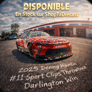 2025 Denny Hamlin #11 Sport Clips Throwback Darlington Win 1/24 Elite Standard