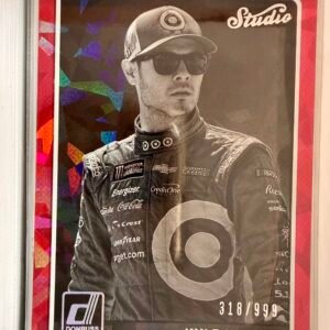 2018 Panini Donruss Studio #S9 Kyle Larson Cracked Ice 318/999