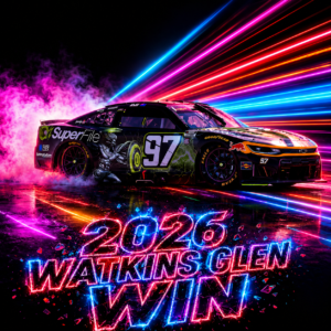 ** Précommande ** 2026 Shane Van Gisbergen #97 Superfile Watkins Glen 10/05/26 Race Win