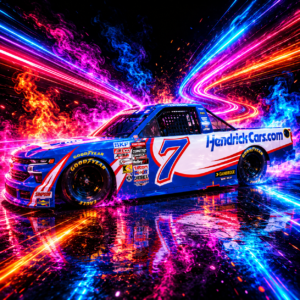 ** Précommande ** 2026 Kyle Busch #7 Hendrickcars.com Dover 15/05/2026 Race Win