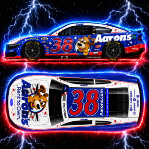 ** Précommande ** 2026 Zane Smith #38 Aaron's Lucky Dog Patriotic