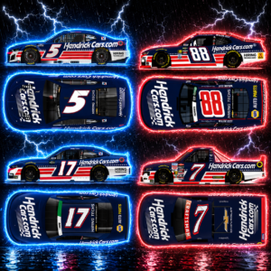** Précommande ** 2026 HendrickCars.com Patriotic 4-Car Set 1/64