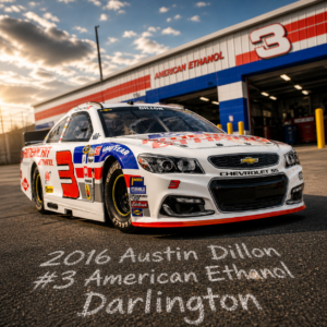 2016 Austin Dillon #3 American Ethanol Darlington Throwback 1/24 ARC Standard Dual Autographed