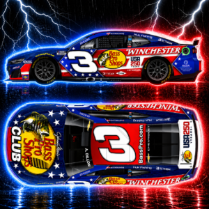 ** Précommande ** 2026 Austin Dillon #3 Bass Pro Shops/Winchester Patriotic