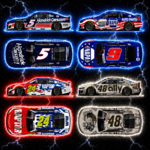 ** Précommande ** 2026 Hendrick Motorsports Patriotic 4-Car Set 1:64