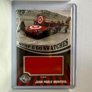 2009 PressPass	Wheels Brand Stop & Go Swatches #SGS-JPM Juan Pablo Montoya 118/120 Base