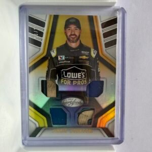 2018 Panini Certified Certified Materials CL-JJ Jimmie Johnson Gold 03/25 (très rare)