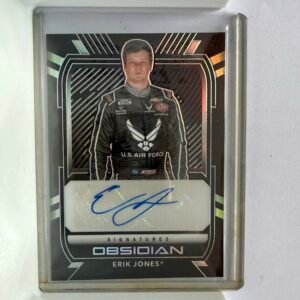 2021 Panini Chronicles Obsidian OS-EJ Erik Jones Autographed