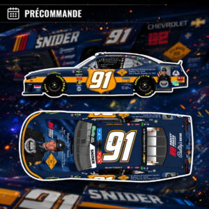 ** Précommande ** 2026 Myatt Snider #91 Delaware State Police Honoring Ty Snook
