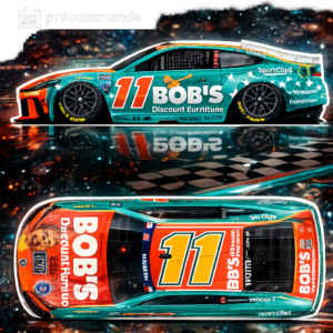 ** Précommande ** 2026 Denny Hamlin #11 Bob's Discount Furniture Patriotic