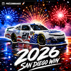 ** Précommande ** 2026 Austin Hill #21 1-800-PACK-RAT Patriotic San Diego 21/06/2026 Race Win