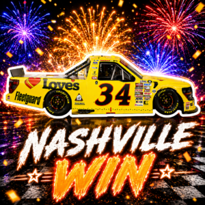 ** Précommande ** 2026 Layne Riggs #34 Love's/Fleetguard Nashville 29/05/26 Race Win