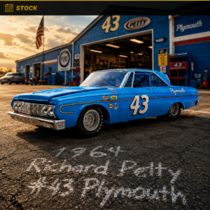 1964 Richard Petty #43 Plymouth 1/24 ARC Standard (capot qui ferme mal)