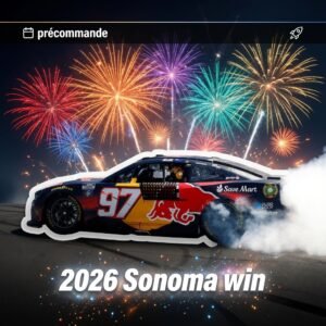 ** Précommande ** 2026 Shane Van Gisbergen #97 Red Bull Sonoma 28/06/2026 Race Win
