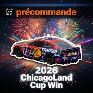 ** Précommande ** 2026 Chase Briscoe #19 Bass Pro 05/07/2026 Chicagoland Race Win