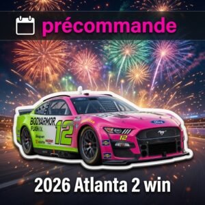 ** Précommande ** 2026 Ryan Blaney #12 BodyArmor Flash I.V. Atlanta 12/07/2026 Race Win