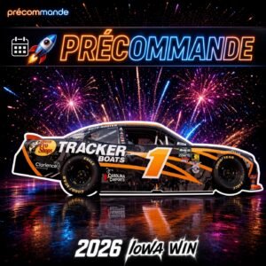 ** Précommande ** 2026 Carson Kvapil #1 Bass Pro Shops/Tracker Boats Iowa 08/08/2026 Race Win